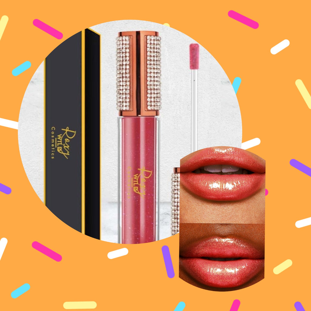 Mango Peach Frost -Rhinestone Bling Frosty Lip Gloss