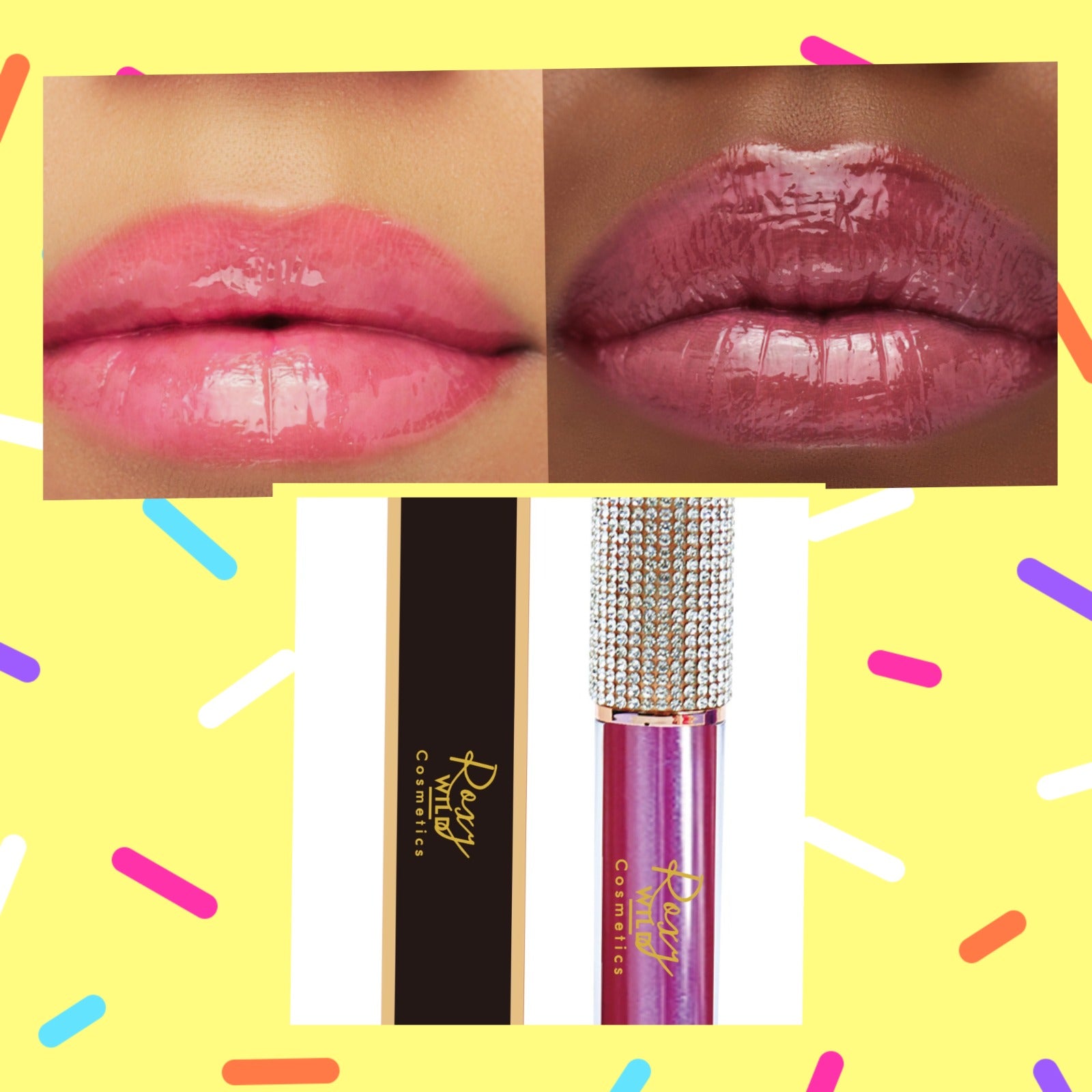 Rhinestone Bling Frosty Lip Gloss